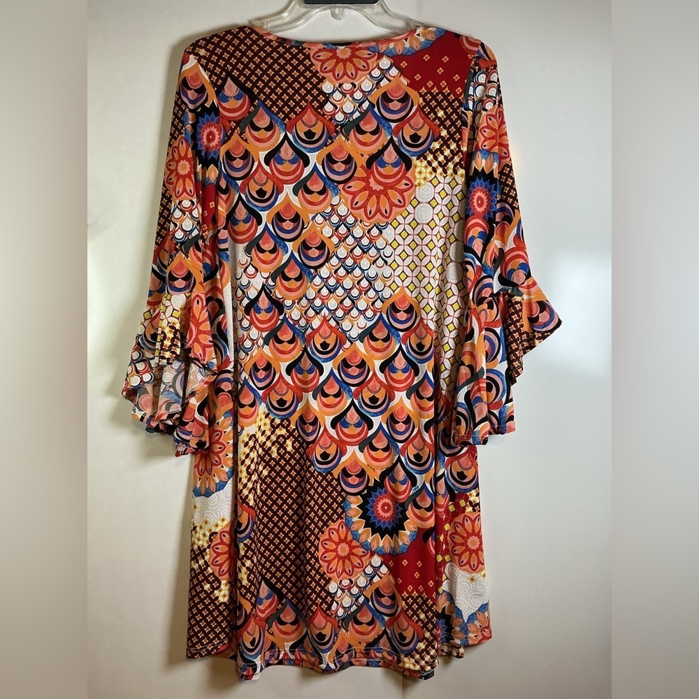 Amana dress Multicolor Long Sleeve Dress A 0211 - Picture 3 of 4